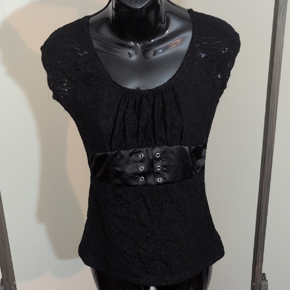 Digital Clothing Tops - Digital | Elegant Black Lace Women's Top